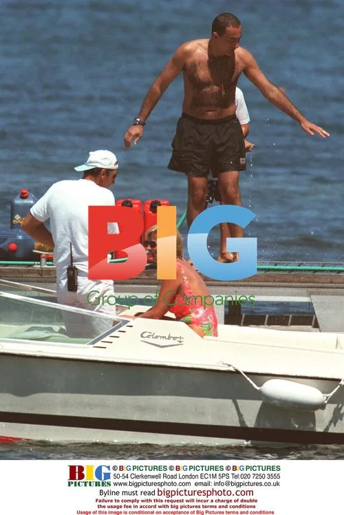 Dodi Fayed and Princess Diana in St. Tropez