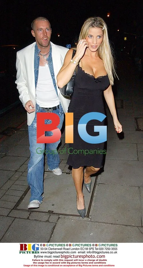 Glamour model Jordan and hairdresser Adee at British Hairdressing Awards 2003