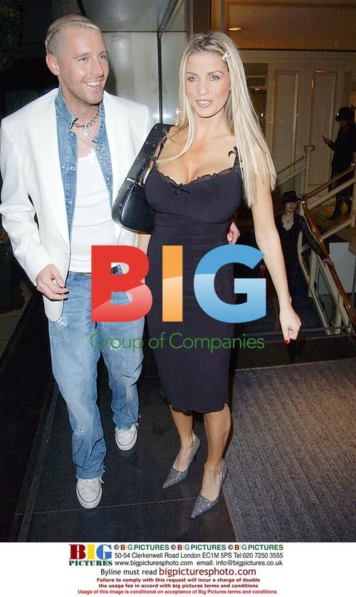 Glamour model Jordan at British Hairdressing Awards 2003
