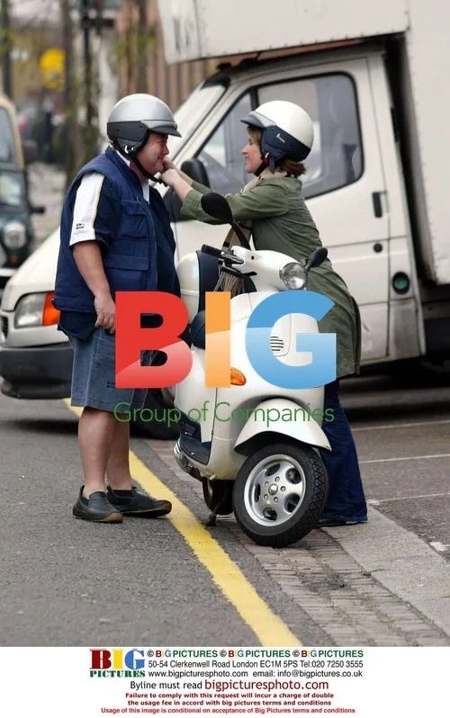 Harriet Scott and Jono Coleman on Scooter