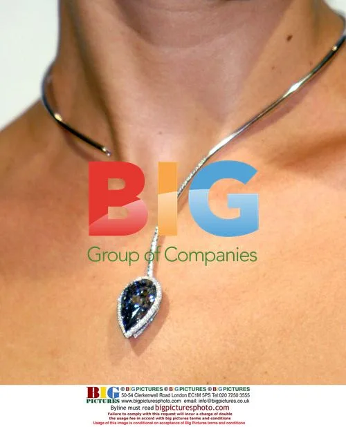Model Yasmin Le Bon Wears Blue Empress Diamond Necklace