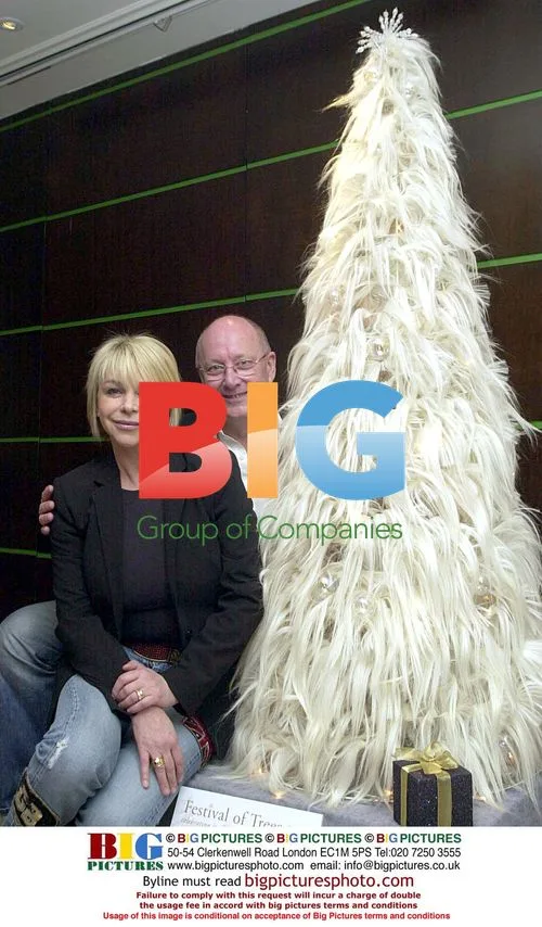 Leslie Ash and Trevor Sorbie at Festival of Trees Event