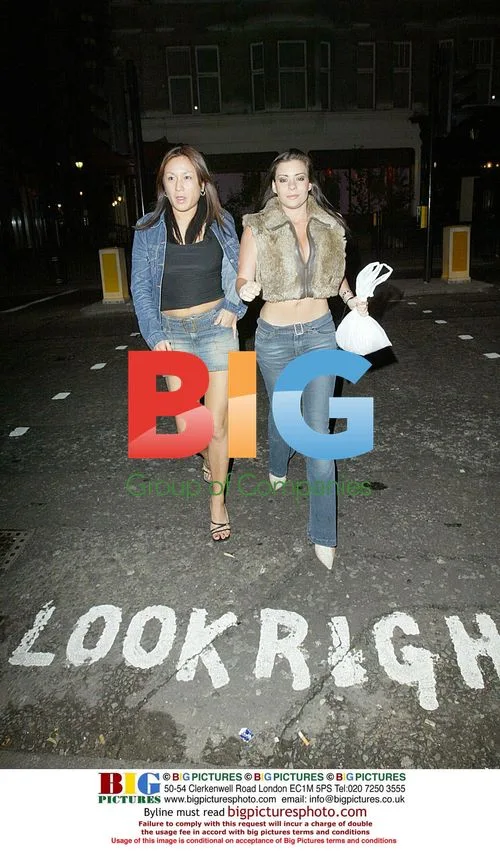 Lindsey Dawn Mckenzie and friend leaving London club