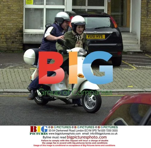 Harriet Scott and Jono Coleman on Scooter