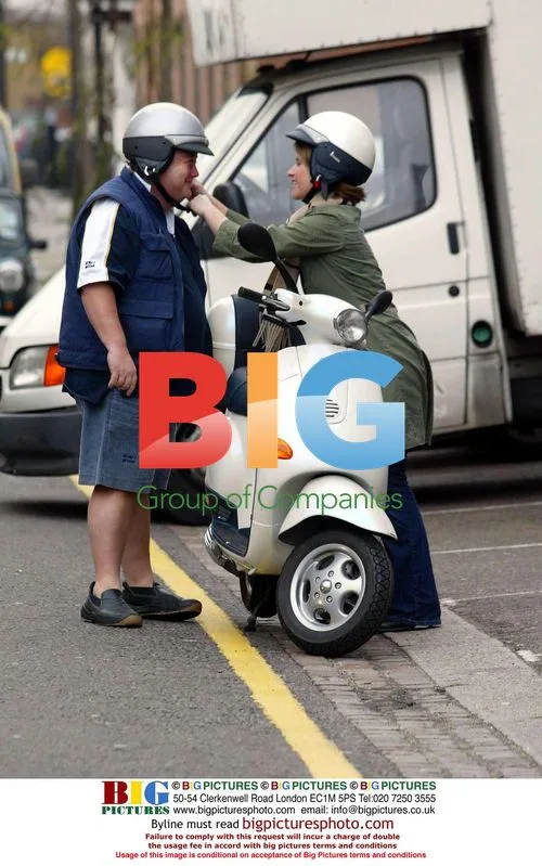 Harriet Scott and Jono Coleman on Scooter
