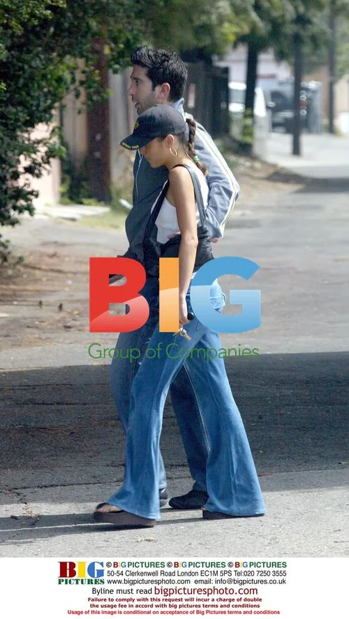 David Schwimmer with Girlfriend Carla Alapont