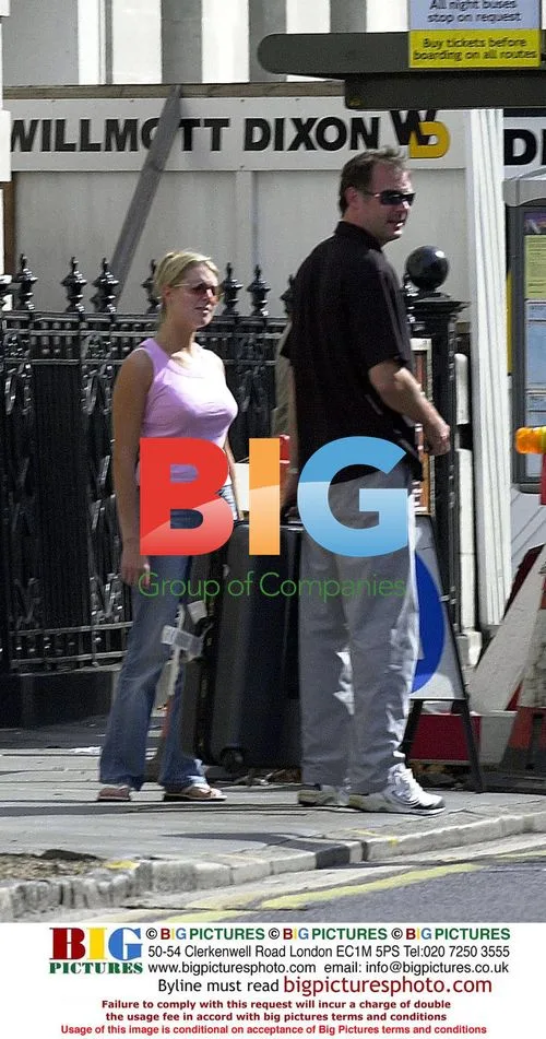 John Leslie and Abby Titmus Row Outside London Flat