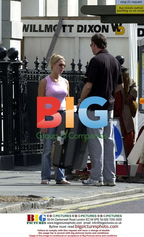 Abby Titmus and John Leslie Seen Arguing