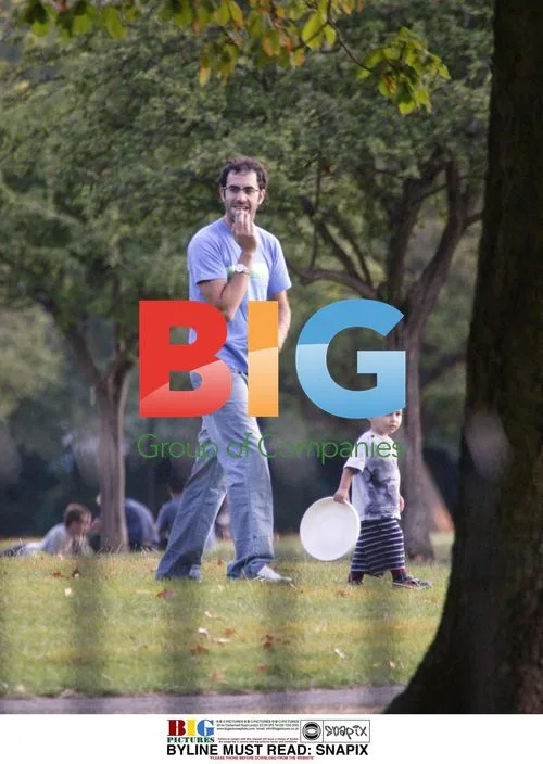 Isla Fisher, Sasha Baron Cohen, and friends in the park