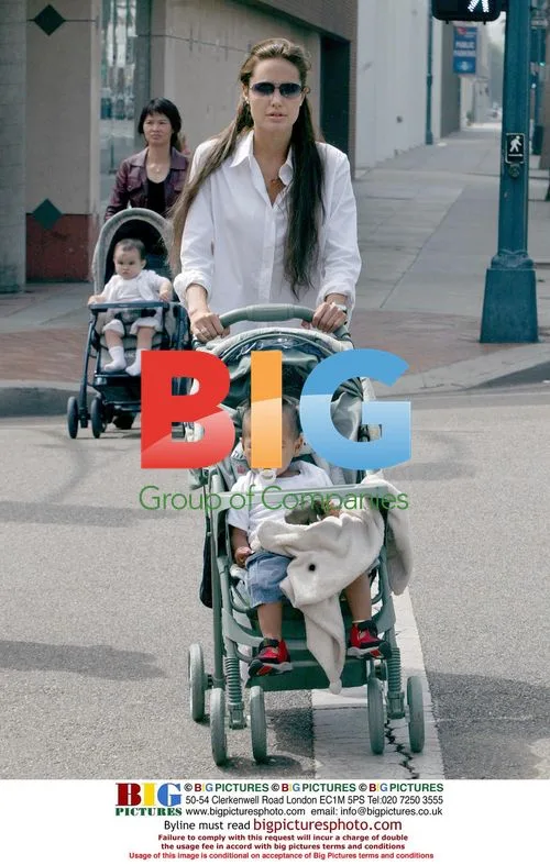Angelina Jolie and son Maddox shopping