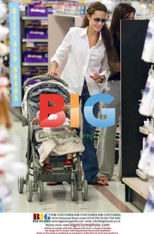 Angelina Jolie and son Maddox shopping