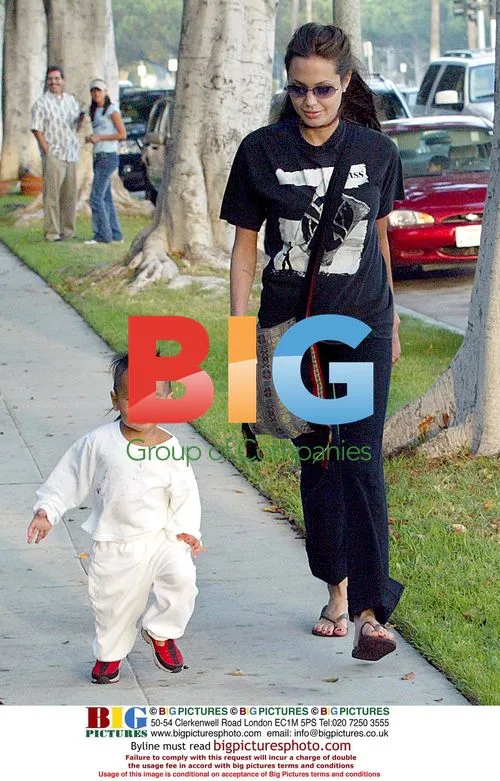 Angelina Jolie Playing with Maddox