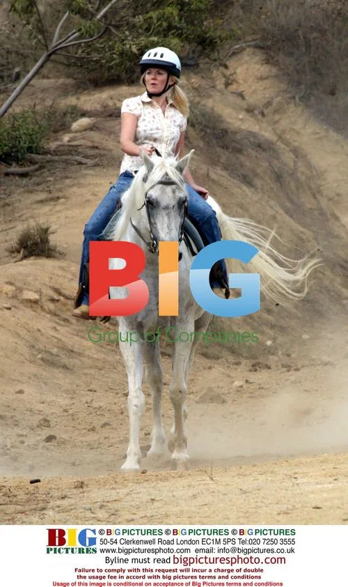 Geri Halliwell Goes Horse Riding