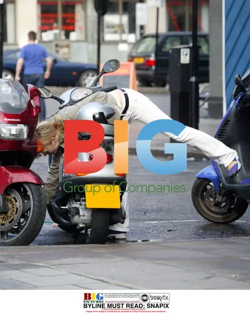 Gwyneth Paltrow runs errands on Vespa in London