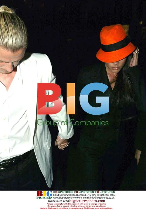 David and Victoria Beckham at The Ivy