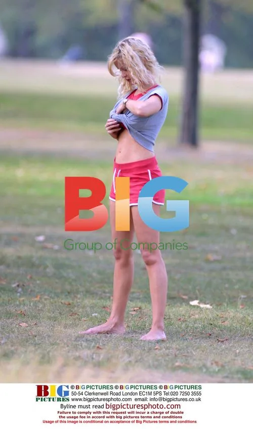 Alicia Douvall Exercising in London
