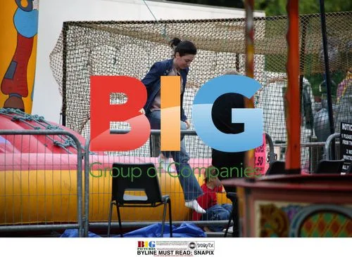 Mary McCartney Enjoys Bouncy Castle