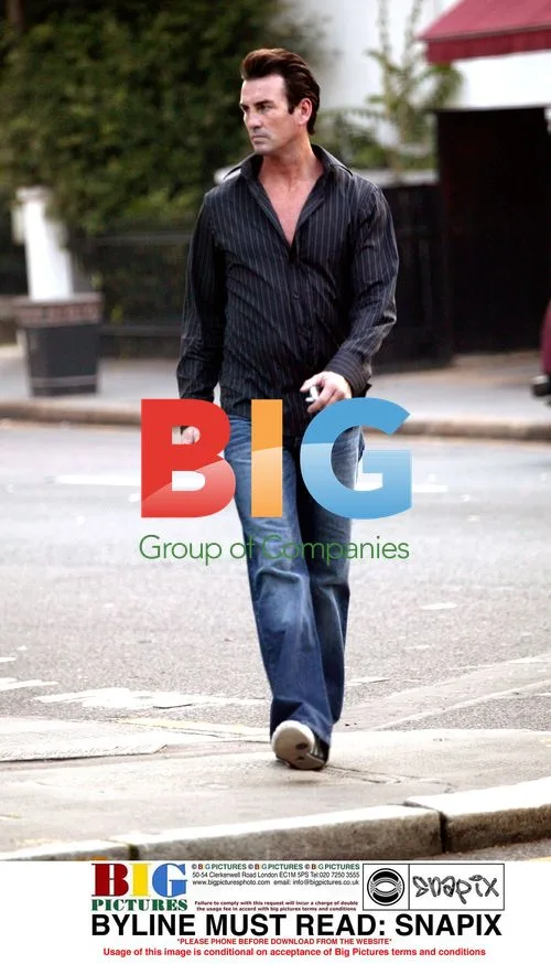 Actor Gary Strech Waiting on London Street