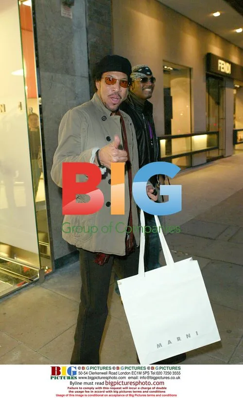 Lionel Richie Shopping at Marni in London