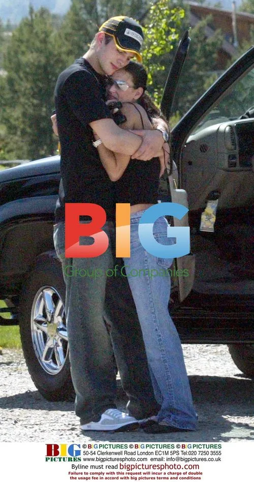 Demi Moore and Ashton Kutcher in Sun Valley