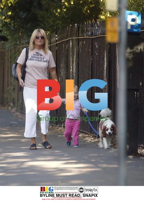 Gaby Roslin Enjoys Park Day with Daughter and Dog