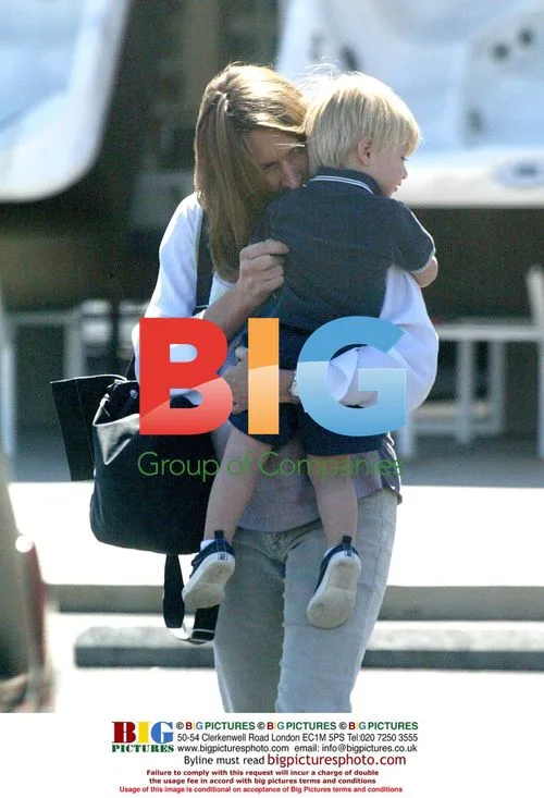 Steffi Graf with Son at McDonald\'s