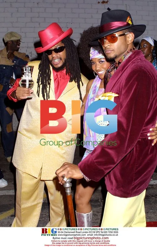 Lil' John, Usher, and Chili at Usher's Birthday Bash