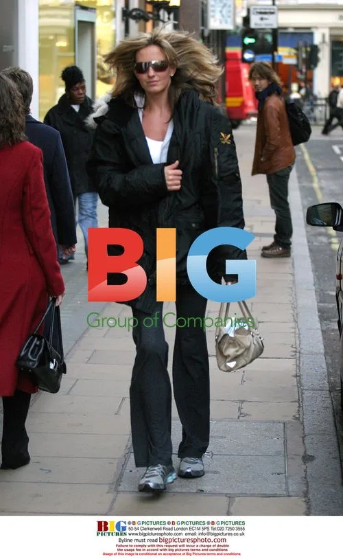 Model Penny Lancaster Shoe Shopping in London