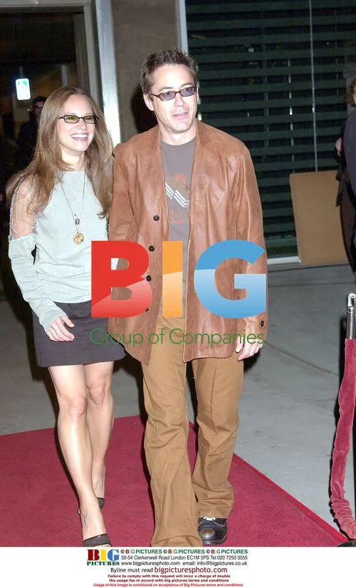 Robert Downey Jr. and Susan Levin at 'The Singing Detective' premiere