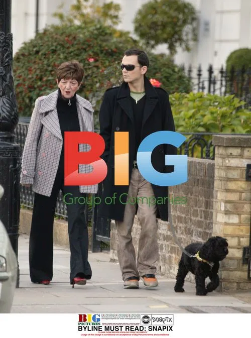 Actors Sherlock Holmes and Dr. Watson posing