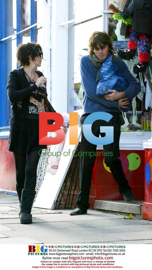 Sadie Frost and Jackson Scott shopping