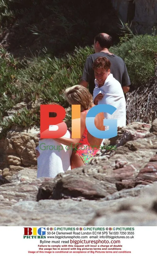 Princess Diana on St Tropez holiday
