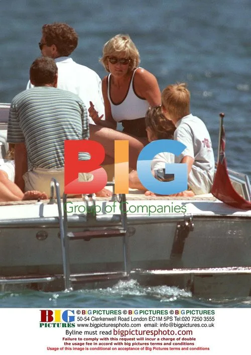 Princess Diana on Holiday with Sons and Mohammed Al Fayed