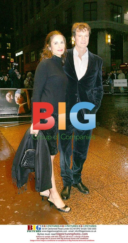 Colin Firth and wife at 'Girl With A Pearl Earring' premiere