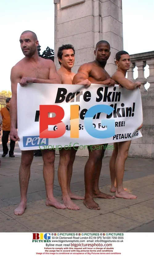 PETA Protesters Bare All for Bear Fur Protest