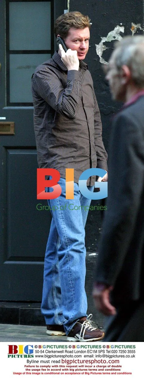John Gordon Sinclair on phone in London