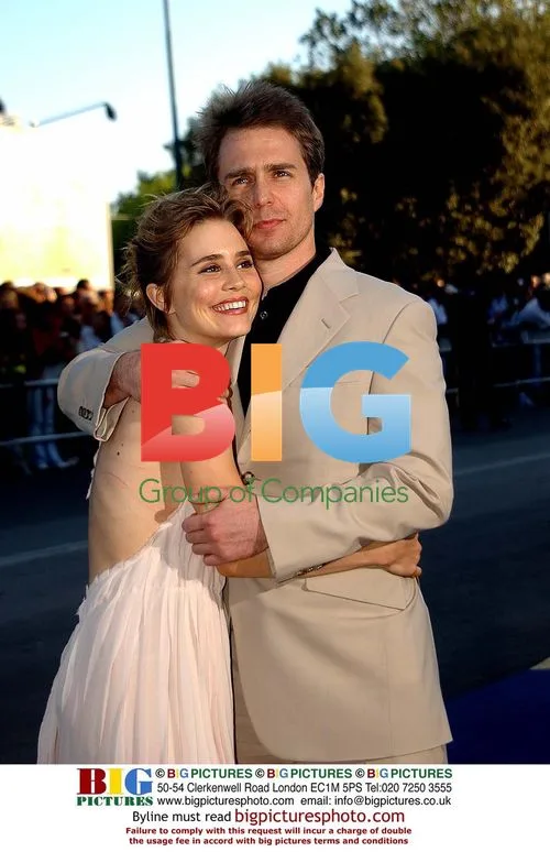 Alison Lohman and Sam Rockwell at Matchstick Men Premiere