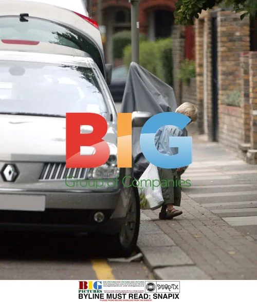 Susannah Constantine shopping with son