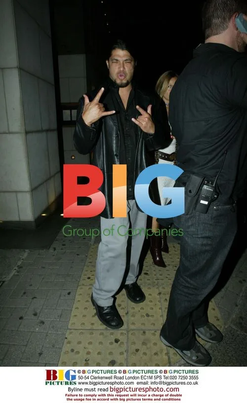 METALLICA Singer at Nobu Restaurant in London