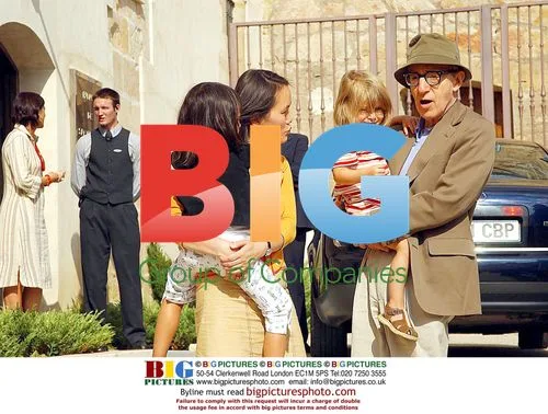 Woody Allen with Family in Salamanca, Spain