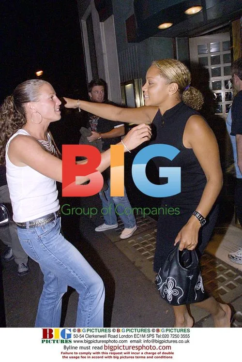 Angela Griffin and friends at the Ivy