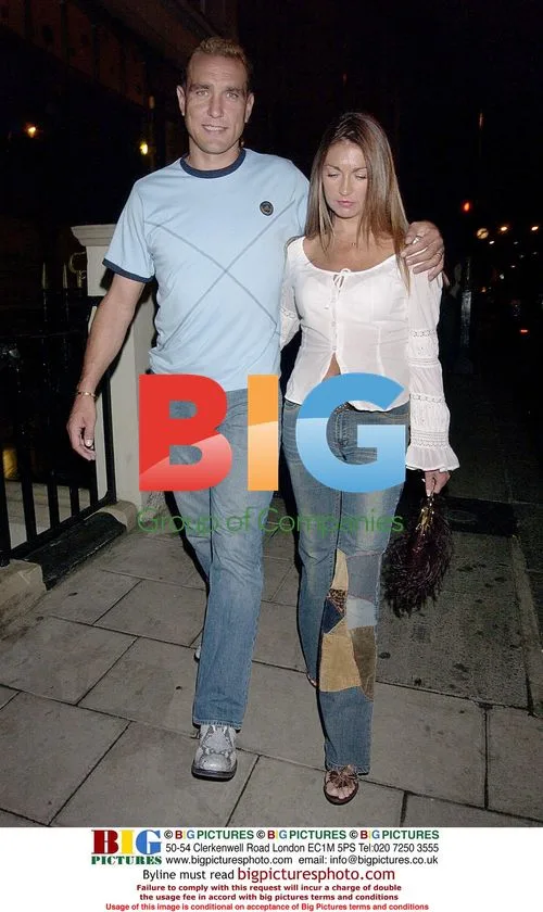 Vinny Jones and wife Tanya at Guy Ritchie's birthday party