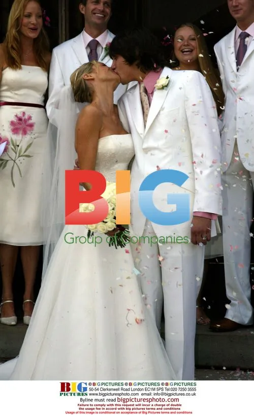 Tess Daly and Vernon Kaye Wedding
