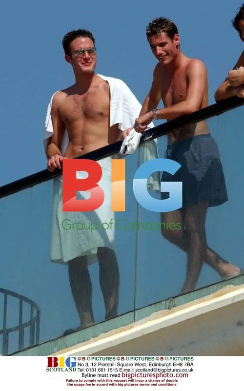 Dean Gaffney and Gary Lucy Pool Party in Spain