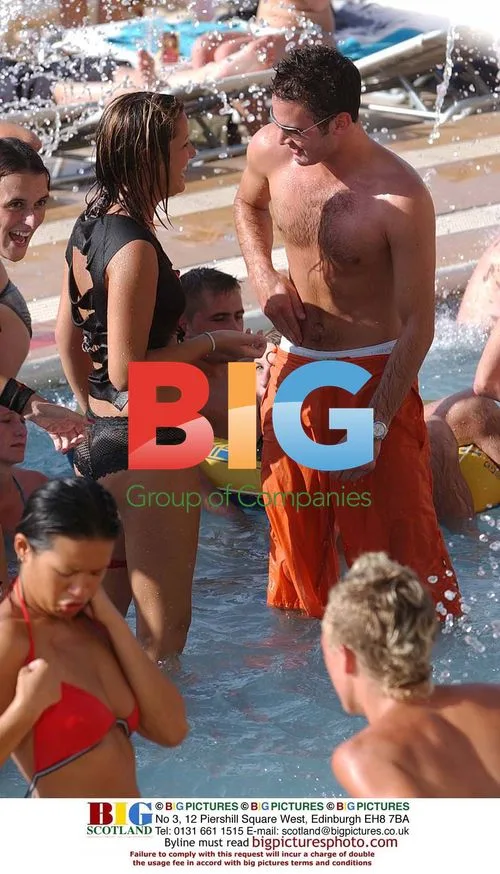 Dean Gaffney and Gary Lucy Enjoy Pool Party in Spain