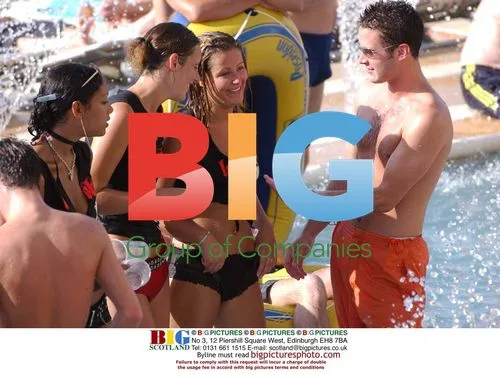 Dean Gaffney and Gary Lucy at Spain Pool Party