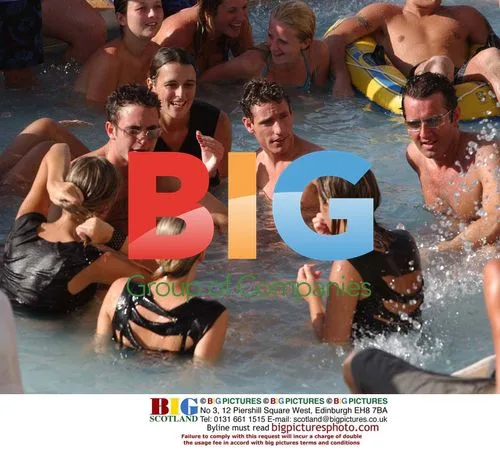Dean Gaffney and Gary Lucy Enjoy Pool Party in Spain