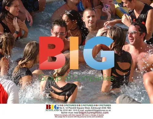 Dean Gaffney and Gary Lucy Pool Party in Spain