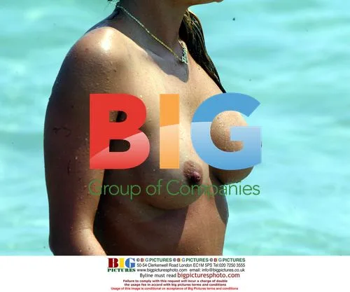 Petta Longstaff sunbathing in Ibiza