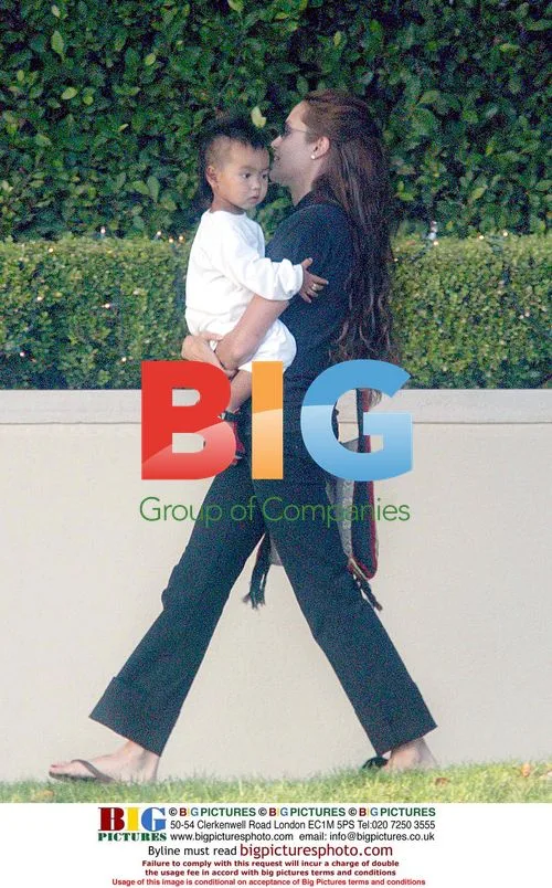 Angelina Jolie with son Maddox